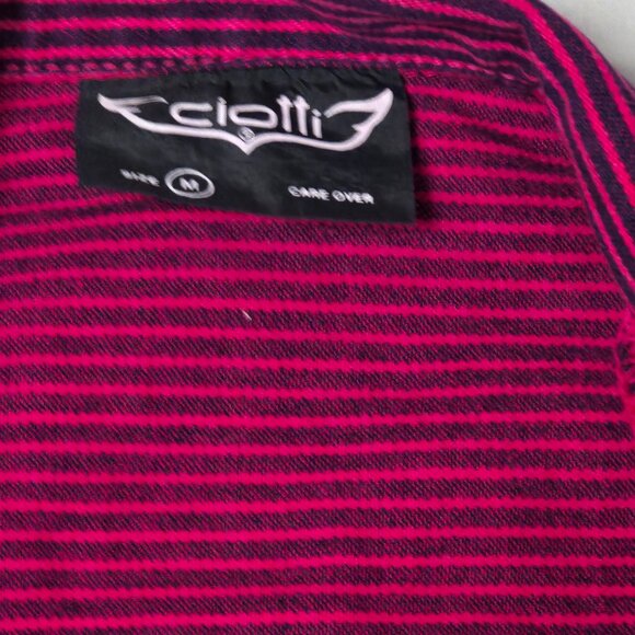 Ciotti Vest Medium red and Black Stripes 100% Cotton New without tags - Picture 3 of 7